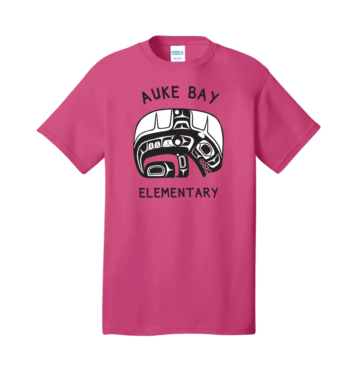Short sleeve t shirt in pink with front print