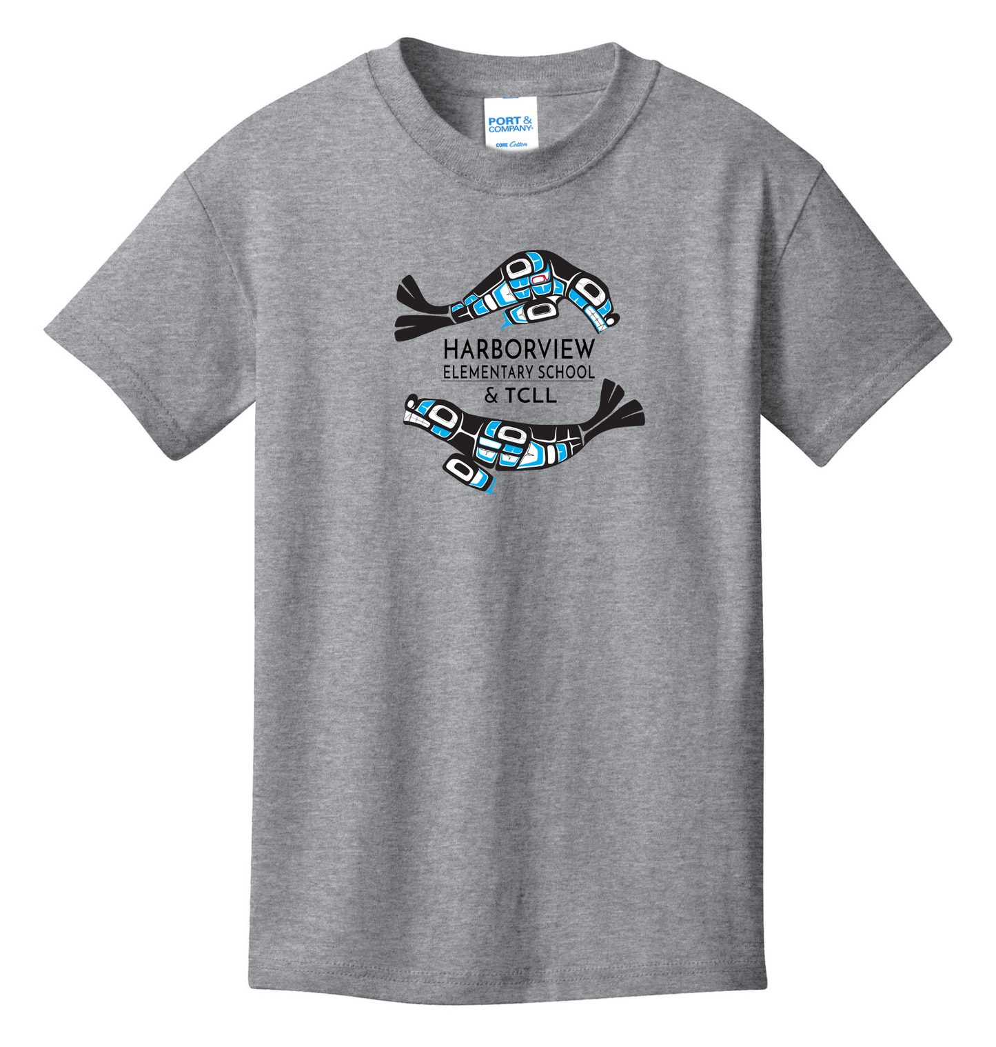 Harborview Elementary Short Sleeve T-Shirt with Full Front Print