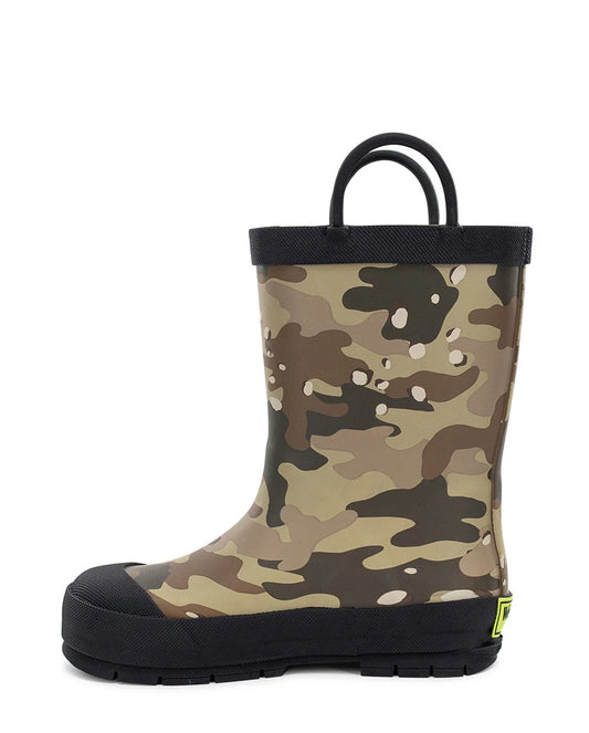 Kids Frontier Flag Camo Rain Boot - Sand