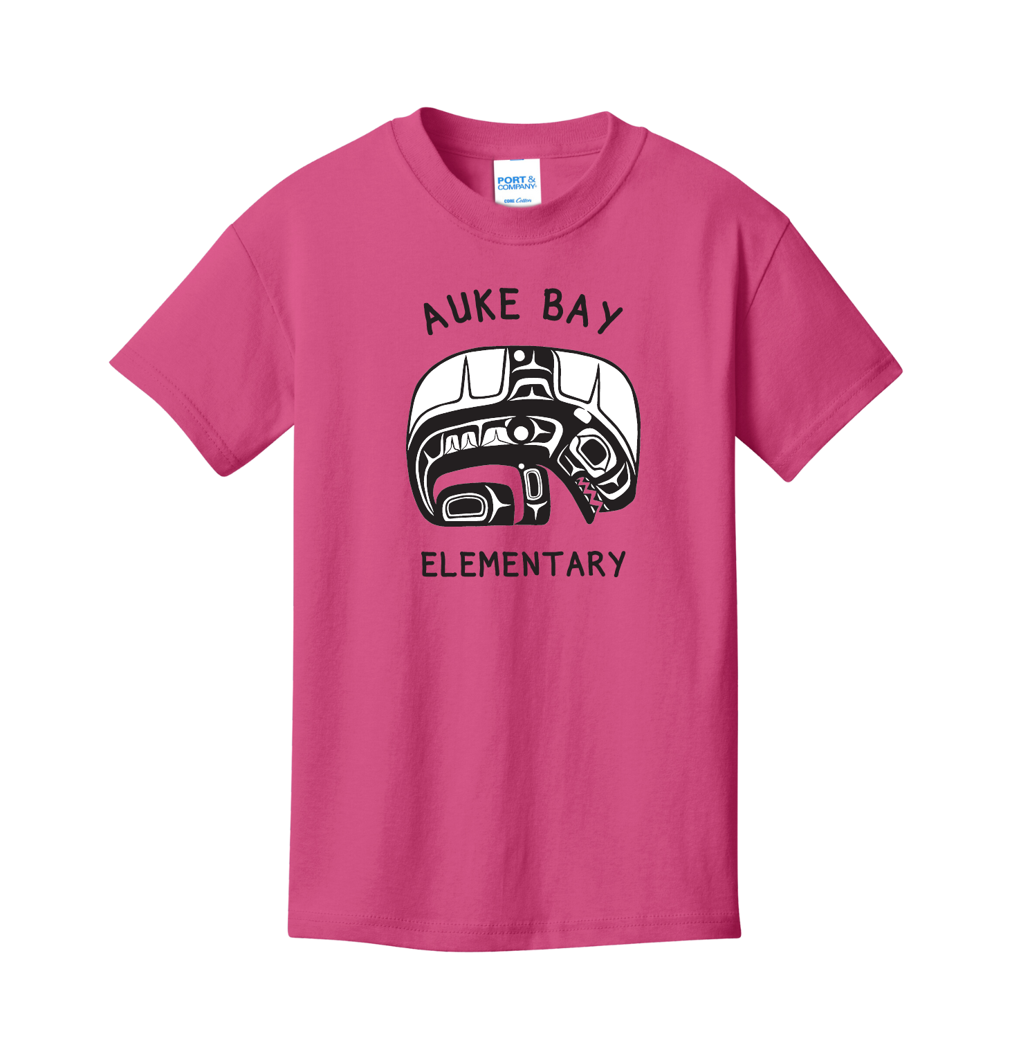 Short sleeve t shirt in pink with front print