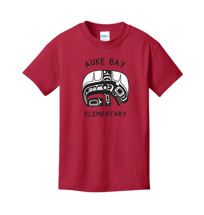 Short sleeve t shirt in red with front print
