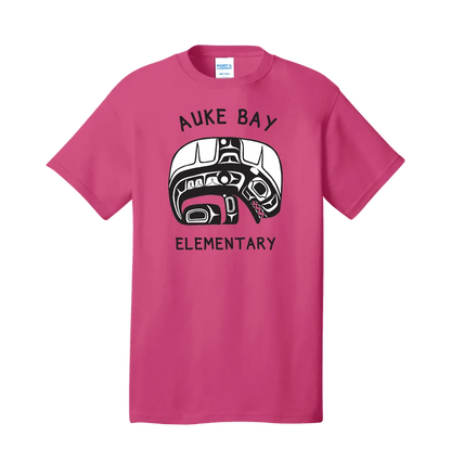 Short sleeve t shirt in pink with front print