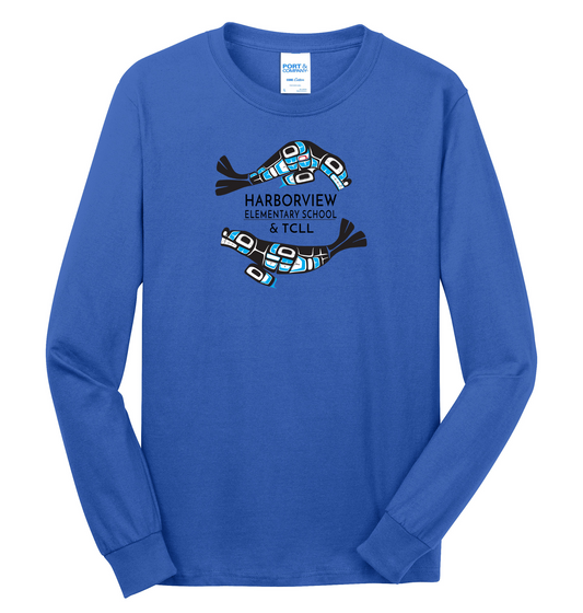 Harborview Elementary Long Sleeve T-Shirt with Full Front Print