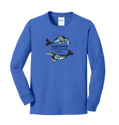 Harborview Elementary Long Sleeve T-Shirt with Full Front Print