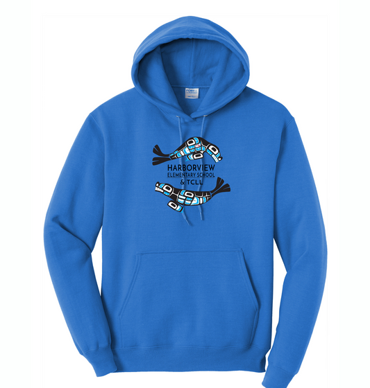 Harborview Elementary Pullover Hoodie with Full Front Print