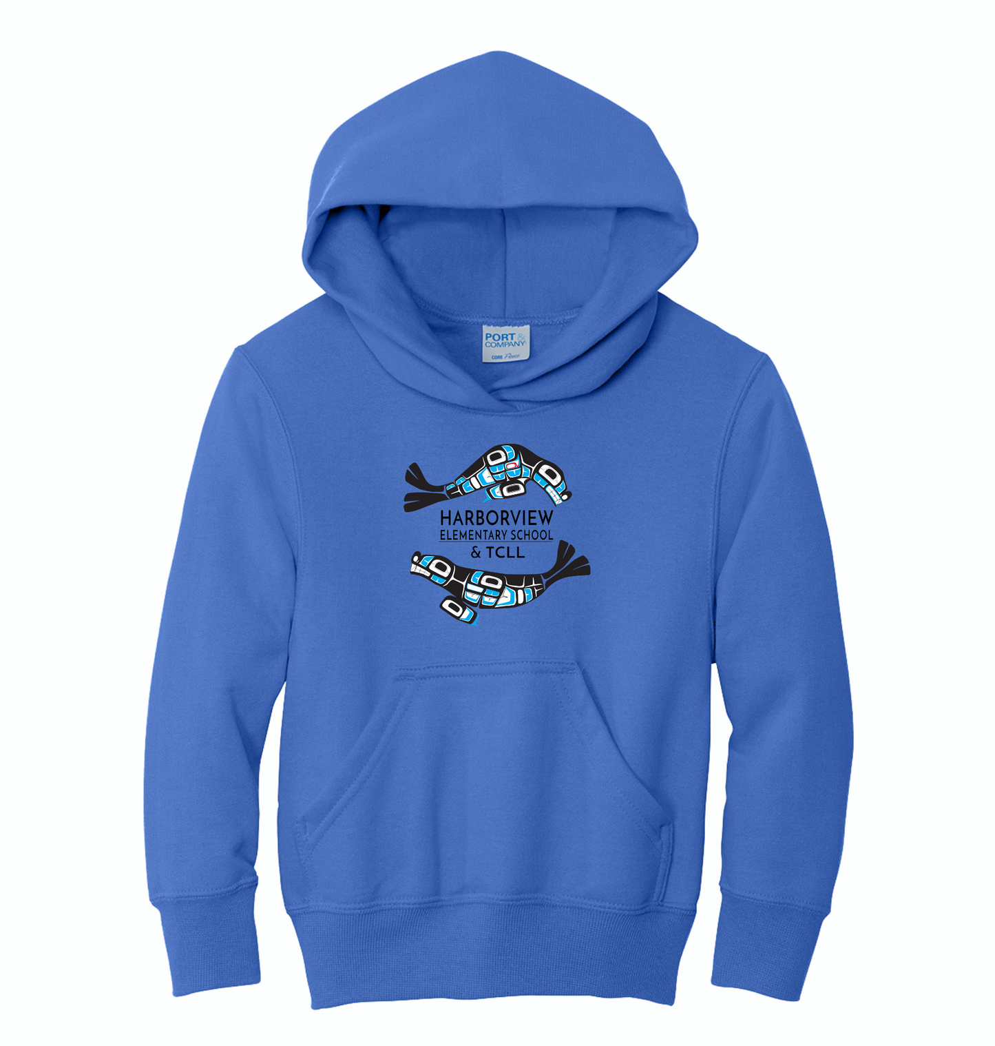 Harborview Elementary Pullover Hoodie with Full Front Print