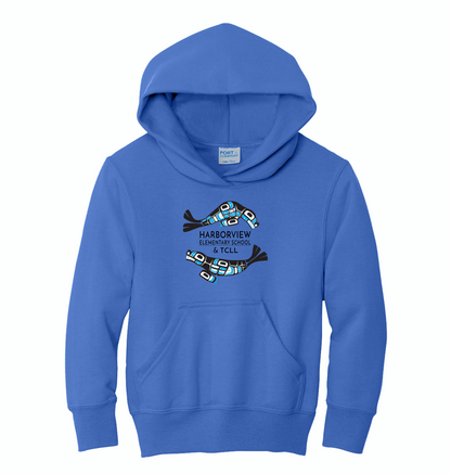 Harborview Elementary Pullover Hoodie with Full Front Print