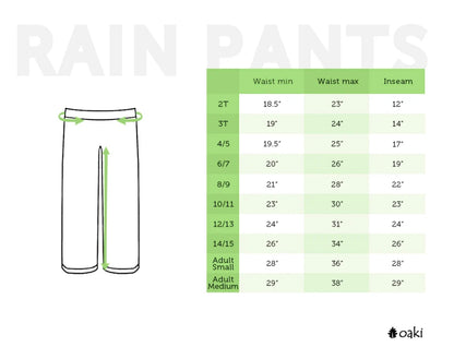Oaki Kids Unlined Trail Rain Pants