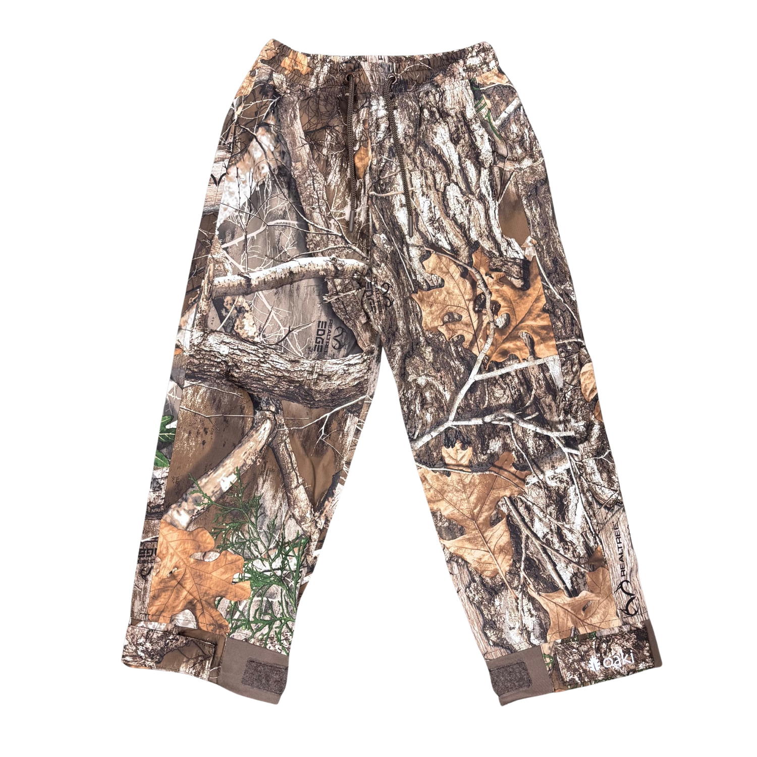 Camouflage pants on a white background