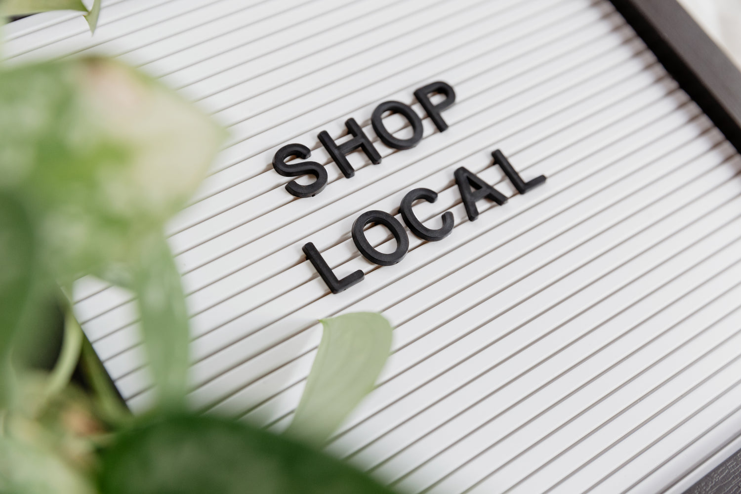 shop local sign