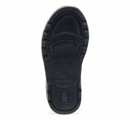 Black shoe sole on a white background