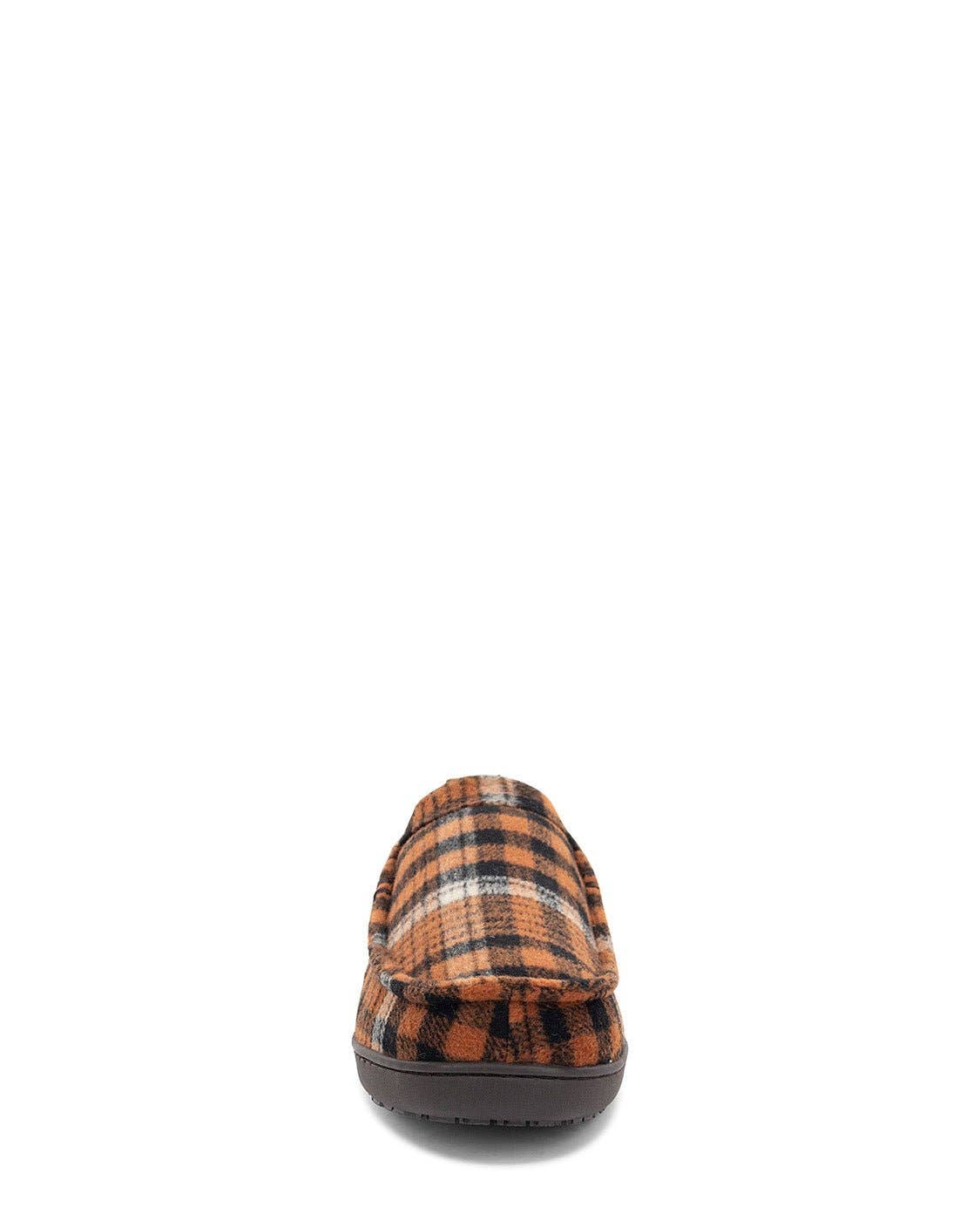 Plaid slipper on a white background