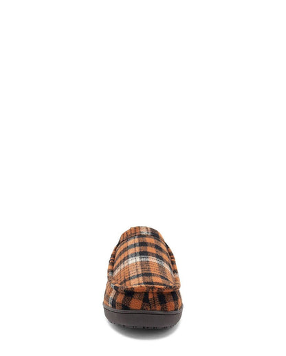 Plaid slipper on a white background