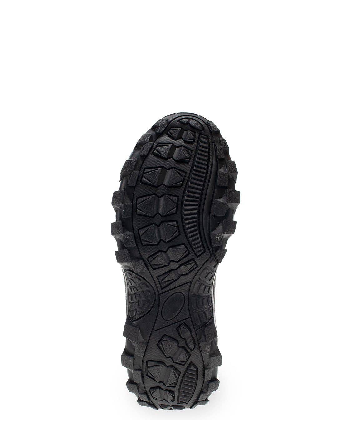 Black sole of a shoe on a white background