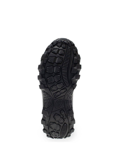 Black sole of a shoe on a white background